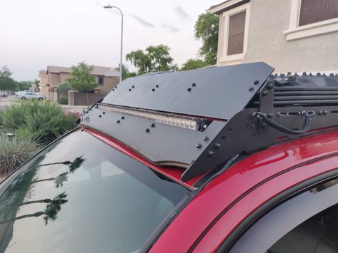 Roof lights and wiring locations | Tacoma World Tacoma Roof Rack, Roof Rack Basket, Tacoma Off Road, Truck Roof Rack, Jeep Zj, Suv Camper, Roof Lights, Tacoma World, Vw Combi