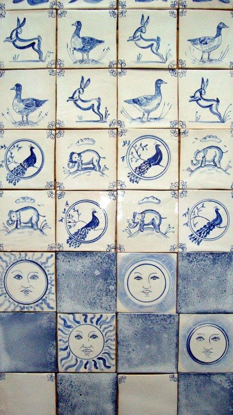 Blue And White Tiles, Dutch Tiles, Delft Tiles, Blue Tiles, White Tiles, Painting Tile, Blue Ceramics, Tile Art, Delft