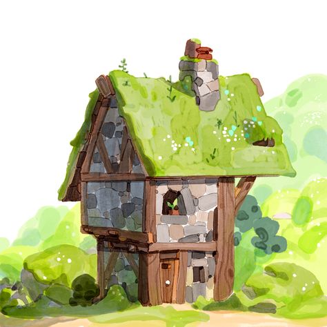 Alexandre Diboine, Idle Game, 3d Karakter, Bg Design, Posca Art, House Illustration, Arte Inspo, Art Community, Visual Development