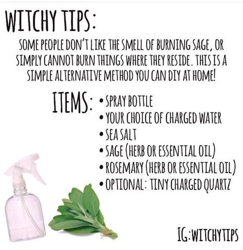 Herb Infused Water, Sage Herb, Witch Tips, Cleansing Spray, Eclectic Witch, Magick Spells, Essential Oil Mixes, Wiccan Witch, Witchcraft For Beginners