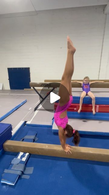 Coach Maya and Gabby on Instagram: "Level 4s and 3s showing off some beam drills🙌🏼 #level4gymnast #level3gymnast #balancebeam #compulsorygymnastics #gymnasticsdrills #beamdrills #handstand #dismount #leap #cartwheel #acrosmithgymnastics #practicemakesprogress" Balance Beam Drills, Beam Gymnastics Poses, Xcel Bronze Gymnastics Drills, Front Handspring Vault Drills, How To Do A One Handed Cartwheel, Level 3 Gymnastics Drills, Level 2 Gymnastics Drills, Balance Beam Gymnastics, Windmill Cartwheel