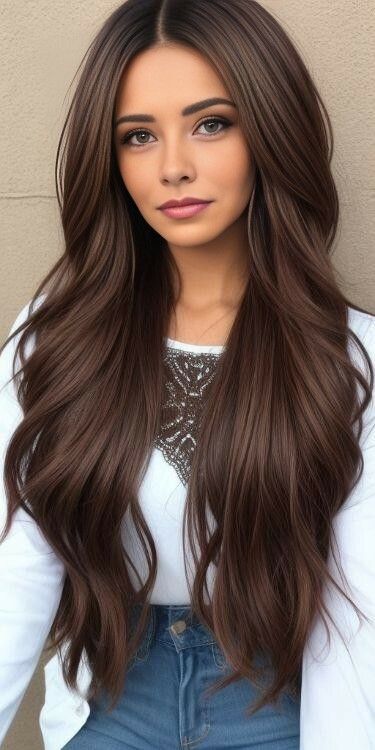 Brown Hair Colors With Blonde, Hair Colors With Blonde, Brown Hair Color With Blonde Highlights, Chocolate Brunette Hair Color, Cabello Color Chocolate, Bronze Hair Color, Brown Hair Female, Pelo Chocolate, Chocolate Brown Hair Color Ideas