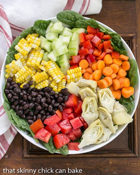 The art of a composed salad Composed Salad Recipes, Composed Salads, Composed Salad, Summer Vegetable Salad, Party Salad, Vegetable Salads, Homemade Balsamic Vinaigrette, Carb Dishes, Vegetable Salad Recipes