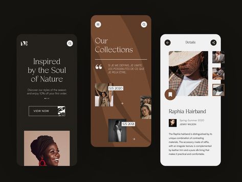 Uiux Design, Nature Inspired Fashion, Mobile Web Design, Grid Layouts, Web Project, Learning Design, Email Design, Mobile App Design, Nature Themed