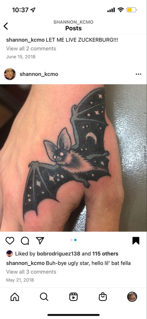 Bat Hand Tattoo, Vibe Tattoos, Tattoo Bat, Bat Tattoo, Hand Tats, Tattoo Hand, Hand Tattoo, Witchy Vibes, Future Tattoos