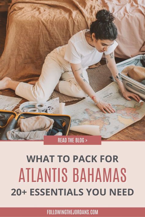 Planning a family vacation with kids? Here’s what to pack for Atlantis Bahamas - the 20 essentials you need on your packing list! This includes travel essentials for kids, beach essentials, and other items you won’t want to forget to pack in your suitcase! I’m Brittany Jordan, a mom of 3 sharing travel essentials, kids activities, mom hacks, travel tips and more! Learn more at https://followingthejordans.com What To Pack For The Bahamas, Atlantis Bahamas With Kids, Bahamas Packing List, Getting Ready For Vacation, Travel Packing List Printable, International Travel Packing, New Orleans With Kids, Bahamas Trip, Bahamas Honeymoon