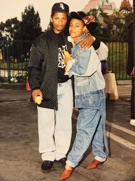 Eazy e and jada pinkett. Cultura Hip Hop, 90s Rappers, After Earth, Eazy E, Hip Hop Classics, Bad Gyal, Jada Pinkett, 90s Rap, 90s Hip Hop Fashion