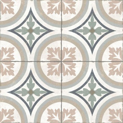 Conservatory Flooring, Vintage Tegel, Tiles Uk, Hall Flooring, Tiled Hallway, Laminate Colours, Laundry Design, Beige Stone, Patterned Floor Tiles