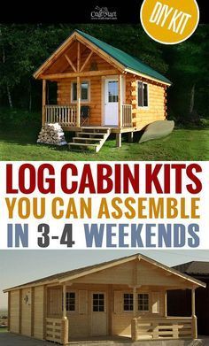 Cheap Cabins To Build, Prefab Cabin Kits, Small Log Cabin Kits, Pre Built Cabins, Amish Cabins, Log Cabin House Plans, Tiny Log Cabins, Tiny Log Cabin, Cheap Cabins