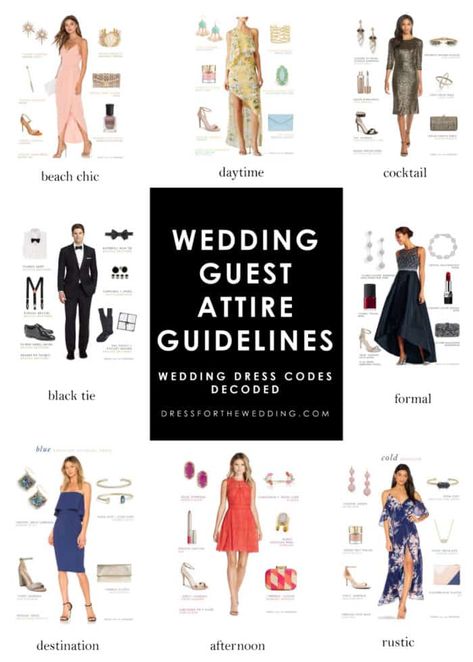 Wedding Guest Guide, Wedding Dress Codes, Attire Guide, Dress Etiquette, Formal Wedding Attire, How To Dress For A Wedding, Wedding Guest Attire, Formal Dress Code, Semi Formal Wedding