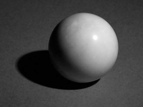 A classical art training has many advantages, among which is to learn to see and understand light as it falls on objects. By accurately portraying these values, form and depth are created. One of the ways this is taught is to analyze light on a ball. Begin by acquiring a good size white ball, place it on a flat surface, and position a bright spotlight to strike it from one … Value Drawing, Shadow Painting, Shadow Images, Shadow Drawing, Ball Drawing, Art Demo, Light Study, Value In Art, Object Drawing