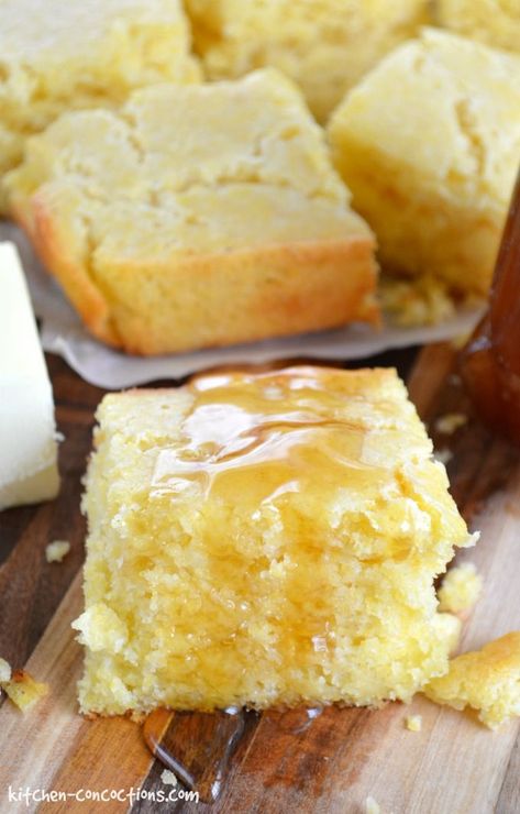 Sour Cream Corn Bread Maple Cornbread Recipe, Sour Cream Corn, Cream Corn Bread, Maple Cornbread, Oven Roasted Pulled Pork, Sour Cream Cornbread, Buttery Corn, Homemade Breadsticks, Cream Corn