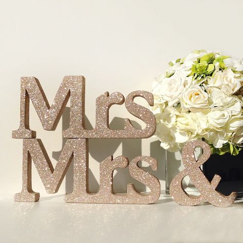 12 absolutely perfect Mrs. and Mrs. wedding ideas Fall Sunflower Weddings, Mrs And Mrs Wedding, Mrs And Mrs, Rustic Farm Wedding, Wedding Letters, Lgbt Wedding, Lgbtq Wedding, Future Wedding Plans, Gay Marriage