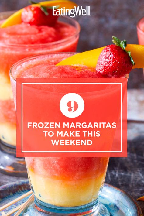 Frozen Margarita Recipes, Frozen Alcoholic Drinks Recipes, Margarita Machine Recipes, Blended Margarita Recipe, Frozen Mixed Drinks, Margarita Monday, Frozen Drinks Alcohol, Low Sugar Drinks, Fruit Margarita