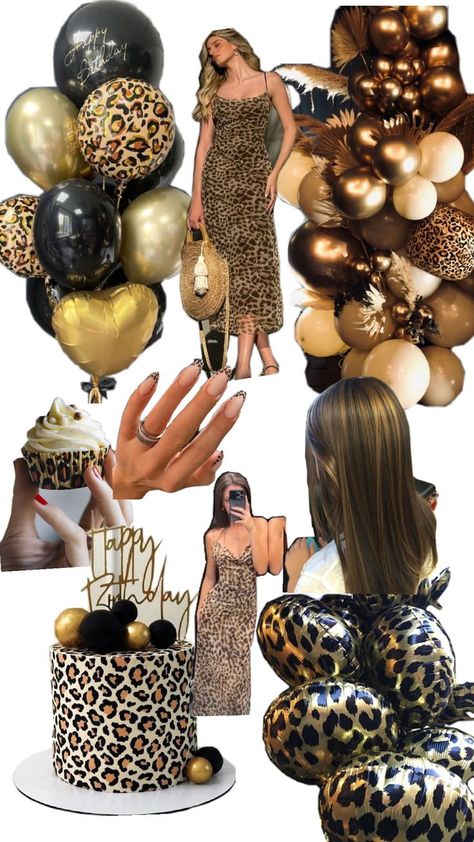 Cheetah Birthday Decorations, Lepord Print Birthday Party, Leopard Decorations Party, Cheetah Print Party Theme, Cheetah Bridal Shower Ideas, Party Animal Birthday Theme Adult, Animal Print Balloons, Animal Print Party Theme, Cheetah Print Party Ideas