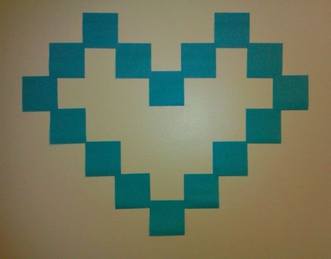 A heart made out of sticky notes Sticky Notes Wall Decor Aesthetic, Sticky Notes Room Decor, Heart With Sticky Notes, Heart Sticky Notes On Mirror, Stikynote Ideas Wall, Sticky Note Heart On Mirror, Hostel Room Decoration Wall Art, Sticky Notes Decoration Ideas, Sticky Notes Ideas Wall Post It Art