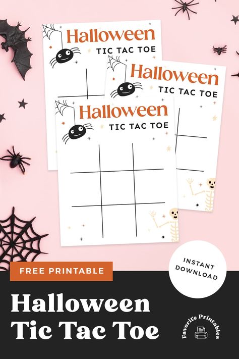 Free printable Halloween Tic Tac Toe Game Halloween Tic Tac Toe Printable Free, Free Printable Halloween Games, Halloween Labels Free, Halloween Tic Tac Toe, Free Halloween Games, Printable Halloween Games, Halloween Word Search, Fall Themes, Free Printable Halloween