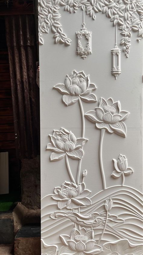 Mural Art Design, Wall Art Diy Paint, Plaster Wall Art, 3d Cnc, Diy Canvas Wall Art, Clay Wall Art, Clay Wall, Textured Canvas Art, Plaster Art