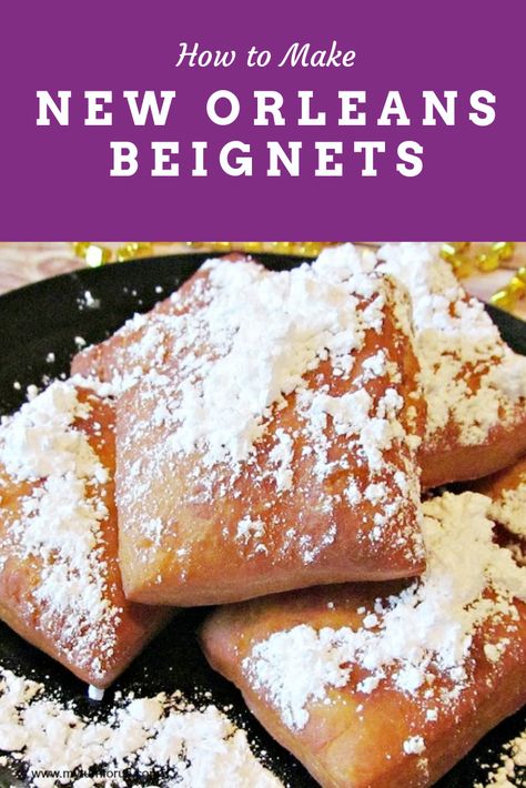 Begneits Recipe New Orleans, Benyas Recipe New Orleans, How To Make Beignets At Home, Beignets New Orleans, Beneights Recipe New Orleans, Begneits Recipe, Binet Recipe New Orleans, Beignet Recipe Easy, Benyas Recipe