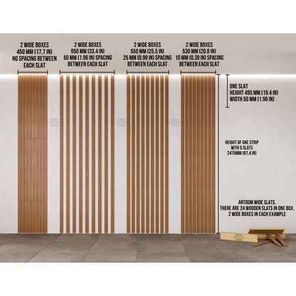 Wood Slat Wall Vaulted Ceiling, Front Entrance Wall Panelling, Feature Wall Slats, Wooden Moulding On Wall, Slat Wall Home Office, Horizontal Wood Slat Wall Bedroom, Tv Wall Wood Slats, Kitchen Wall Accent Ideas, Lattice Bedroom Wall