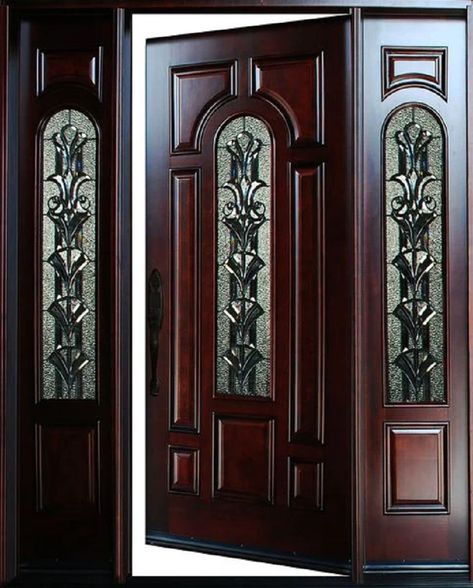 Unveil the timeless beauty and durability of a Walnut Front Door with DoorDestination. Dive into our blog to understand why walnut is the premium choice for entrances. Pintu Ganda, Wood Front Entry Doors, Pintu Interior, Traditional Front Doors, Eksterior Modern, Front Door Makeover, Front Door Design Wood, Wooden Front Door Design, Wooden Main Door