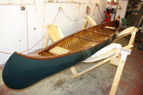 1913 Old Town HW Canoe Restoration, Canoe For Sale, Old Town Canoe, Cedar Strip Canoe, Wood Canoe, Canoe Building, Building Workshop, Wooden Canoe, Classic Wooden Boats