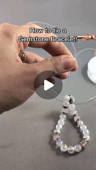 YeOldeRockShop.com on Instagram: "Learn how to tie a bracelet in just 1 minute!  This quick tutorial will guide you through the simple steps to create a secure knot! Perfect for beginners and seasoned crafters alike, you'll have a new accessory in no time!   Follow us here or your favourite platform! https://linktr.ee/jacobstrading   Shop online for the supplies used in this video!   Stretch Cord - https://yeolderockshop.com/stretchcord  Glue - https://yeolderockshop.com/superglue  Scissors - https://yeolderockshop.com/scissors  #BraceletTying #DIYBracelets #BraceletTutorial #HowToTie Bracelet #BraceletKnot #JewelryMaking #Handmade Jewelry #Crafting #DIYJewelry #BraceletDIY #JewelryTips #CraftTutorial #KnotsAndLoops #BraceletCraft #EasyJewelryMaking" How To Tie Off Stretch Bracelet, Tying Stretch Cord, Stretch Cord Knot, The Best Way To Tie A Stretch Bracelet Knot, Tying A Knot In Stretch Cord, How To Tie A Stretchy Bracelet, How To Tie A Knot For A Stretch Bracelet, How To Tie Clear Stretch Cord, How To Tie Beaded Bracelet Knots