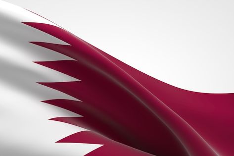 Qatari Flag, Qatar Flag, Qatar Airways, Phone Wallpaper Design, Flag Background, National Day, Wallpaper Design, Flag Colors, 3d Render