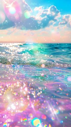 Pretty Summer Backgrounds, Wallpaper Background Summer, Pretty Wallpapers Backgrounds Beauty, Pretty Wallpapers Backgrounds Aesthetic, Sparkly Water, Paint Journal, Pink Ribbon Wallpaper, Cute Background Pictures, Sky Wallpapers