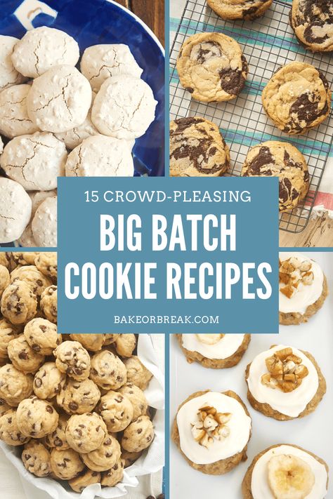 Big Batch Christmas Cookies, Bake Sale Cookies, Cherry Oatmeal Cookies, Monster Cookies Recipe, Quick Cookies, Mini Chocolate Chip Cookies, Easy Christmas Cookie Recipes, Cookie Recipes Homemade, Big Cookie