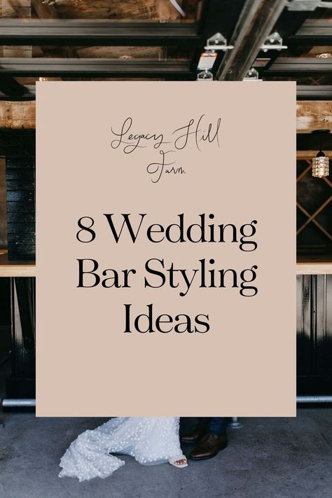 The bar area at your wedding is the perfect place to infuse your event with personality while also caring for your guests. Make the most of this space with these 8 wedding bar styling ideas. Photo Credit: Jules LA Photography Wedding Bar Set Up Ideas, Bar Set Up For Wedding, Bar Ideas For Wedding, Wedding Bar Setup, Bar Styling Ideas, Backyard Wedding Bar, Wedding Bars, Wedding Bar Decor, La Photography