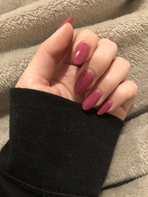 Red Mauve Nails, Pink And Mauve Nails, Matte Solid Color Nails, Soft Mauve Nails, Mute Pink Nails, Darker Pink Nails, Burnt Pink Nails, Rose Mauve Nails, Mauve Red Nails