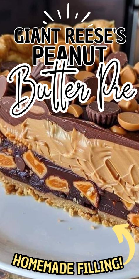 Giant Reese's Peanut Butter Pie Giant Peanut Butter Cup Pie, Peanutbutter Reeses Pie, Recess Peanut Butter Pie, Chocolate Peanut Butter Cobbler, Giant Reeses Peanut Butter Pie, Pioneer Woman Peanut Butter Pie, Reese's Peanut Butter Pie, Giant Reese’s Peanut Butter Pie, Giant Reese’s Peanut Butter Cup Pie