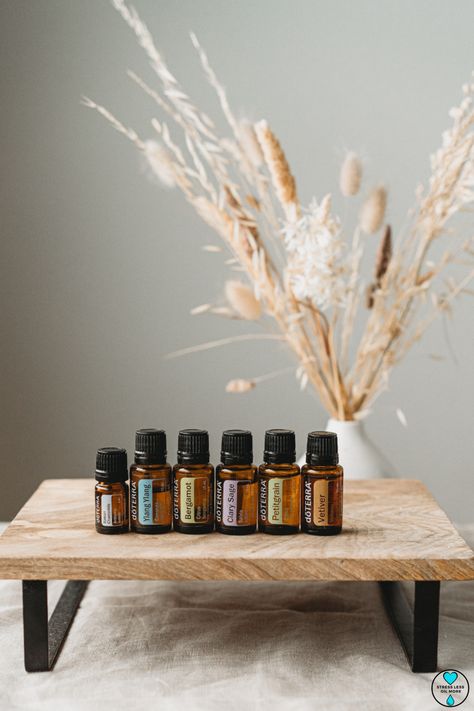 Essential oils can be extremely valuable in creating an environment that encourages high-quality sleep. Additionally, oils can be helpful in cultivating a relaxing atmosphere or calming experiences. Our ability to manage emotions, make decisions, and solve problems depends on our mental and emotional state. Stress can slowly erode emotional health and have significant consequences. Managing stress begins with eating right, resting, and exercise. Additionally, cerebral practices like meditation, Doterra Business, Clary Sage Essential Oil, Essential Oils Guide, Essential Oils For Sleep, Essential Oil Storage, Essential Oil Benefits, Geranium Essential Oil, Aroma Oil, Rose Essential Oil