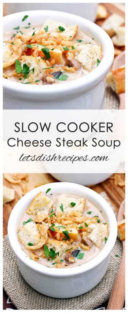 Crock-pot Cheese Steak Potato Casserole, Philly Cheese Steak Soup Crock Pot, Cozy Crockpot Meals, Philly Cheesesteak Soup Recipe, Philly Cheese Steak Soup, Cheese Steak Soup, Southern Soups, Philly Cheesesteak Soup, Slow Cooker Philly Cheese Steak