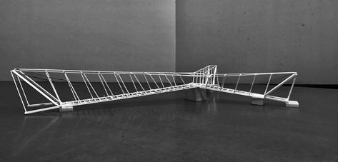 Bridge Project, Bridge Architecture, Structural Model, Bridge Model, Steel Bridge, Pedestrian Bridge, South Bank, Urban Life, Scale Models