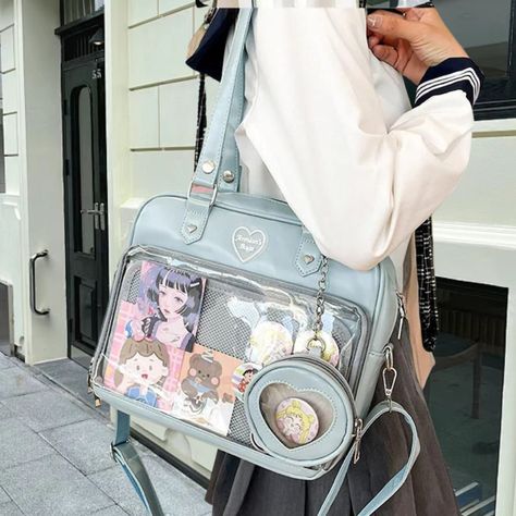 Anime Ita Bag, Kawaii Tote Bag, Japanese School Bag, Ita Bags, Pin Bag, Anime Bag, Cute Stationary School Supplies, Kawaii Bag, Extraordinary Design