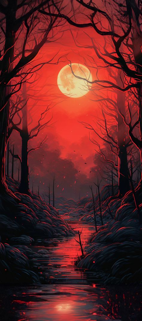 Halloween Red Mood scary wallpaper🎃 Halloween Wallpaper Realistic, Haunting Wallpaper, The Upside Down, Horror Iphone Wallpaper, Halloween Backgrounds Iphone, Upside Down Wallpaper, Ghost Wallpaper Iphone, Creepy Halloween Wallpaper, Scene Wallpaper Iphone