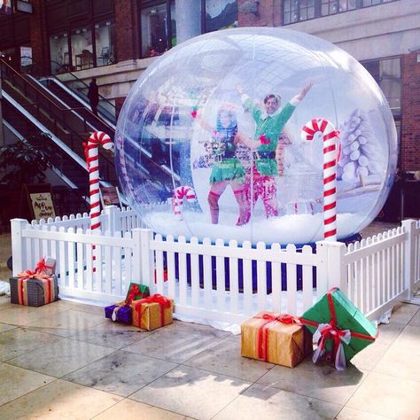 Big Foot Events - Hire A Giant Snow Globe | Winter Wonderland Centre-Piece Christmas Photo Opportunity Ideas, Snowglobe Photoshoot, Photo Opportunity Ideas Events, Giant Snow Globe, Mall Event, Santa's Grotto, Ideas Decoracion Navidad, Christmas Entertainment, Photoshoot Set