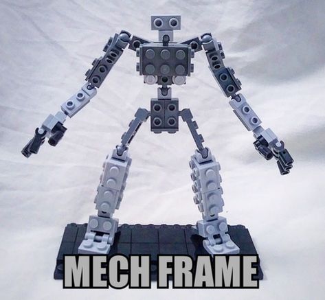 LEGO IDEAS - - LEGO Mech Builder Lego Builds Ideas Easy, Lego Robots Instructions, Lego Mech Frame Simple, Lego Robot Frame, Lego Mecha Suit, Lego Moc Mech, Lego Mech Head, Lego Mecha Frame, Lego Robot Easy