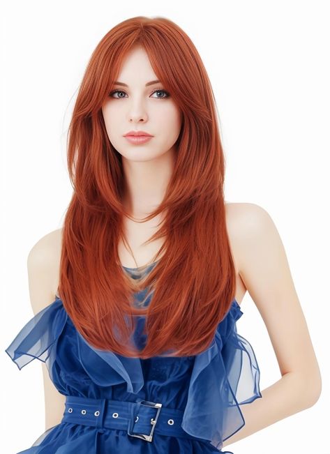 PRICES MAY VARY. 【Design】Long wavy auburn red wigs with fashion color designed by professional hair stylist.Special craftsmanship keeps it natural and comfortable. 【Premium Material】High quality heat resistant fiber makes wig soft and smooth.Inner rose cap of the wig is breathable. The synthetic fiber retains its style even through washing and requires much less maintenance than Human Hair or High-Heat fibers. 【Size & Feature】It fits for most of people.You could adjust the cap size in 21.5-22 in 2024 Hair Styles For Women, Ginger Hair Wig, Copper Ginger Hair, Red Hair Wigs, Copper Ginger, Rose Cap, Boho Knotless Braids, Boho Knotless, Auburn Red