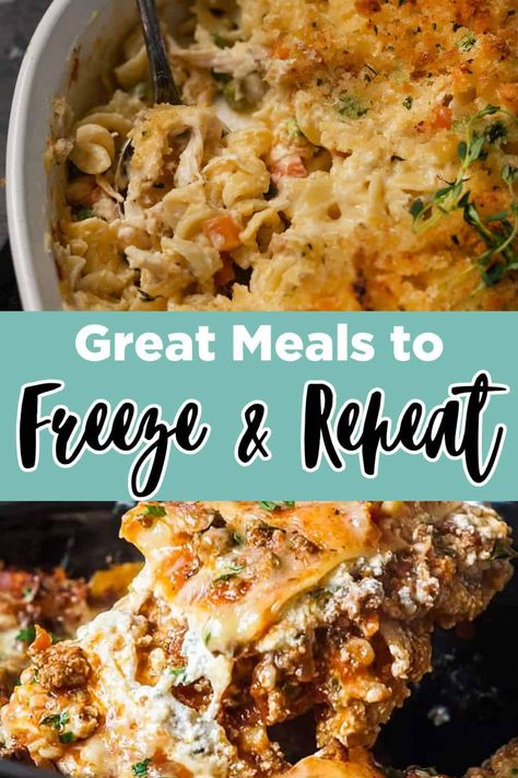 Meals that freeze and reheat well are weeknight saviors and busy-parent heroes! Check out my easy recipes to stock up your freezer! via @thesundaysupper Easy Grab And Go Freezer Meals, Crockpot Recipes That Freeze Well, Recipes That Freeze Well Dinners, Easy Recipes To Freeze Dinners, Frozen Meals For One Person, Freezer Meals That Reheat Well, Best Freezer Meal Recipes, Good Freezer Meals Families, Easy To Reheat Freezer Meals