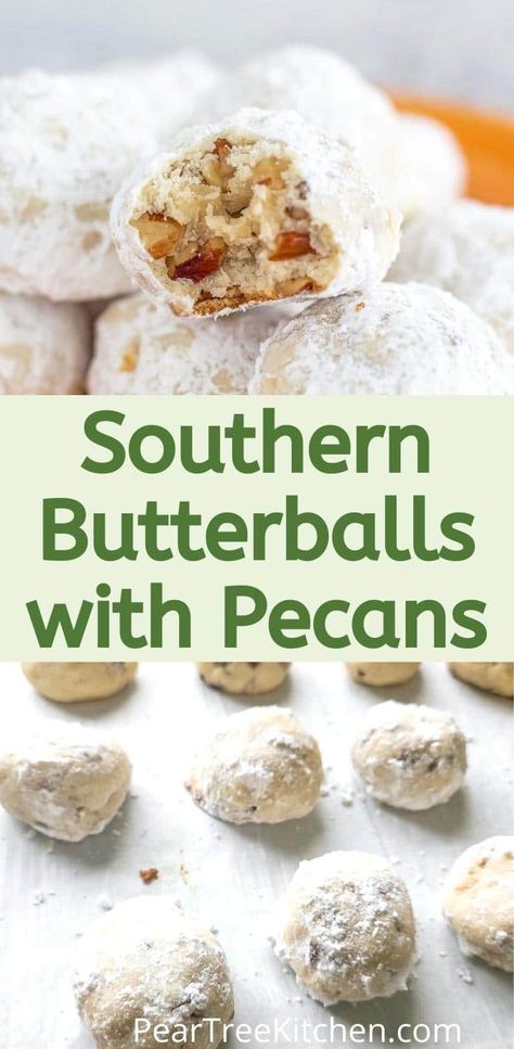 Buttery Pecan Shortbread Cookies, Buttery Pecan Snowball Cookies Recipe, Pecan Wedding Cookies, Pecan Puffs Cookies, Butter Pecan Snowball Cookies, Butter Balls Cookies, Vintage Christmas Cookies Recipes, Pecan Shortbread Cookies Recipes, Butter Pecan Meltaway Cookies