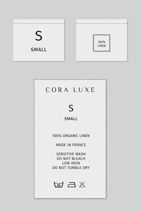 Care Label Design, Design Exploration, Clothing Labels Design, Hang Tags Clothing, Hang Tag Design, Create Logo, Fashion Logo Branding, Clothing Packaging, Branding Design Packaging