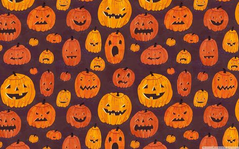 Halloween Backgrounds For Desktop Halloween Wallpaper, A Group, Pumpkins, Wallpapers, Orange, Halloween, Black