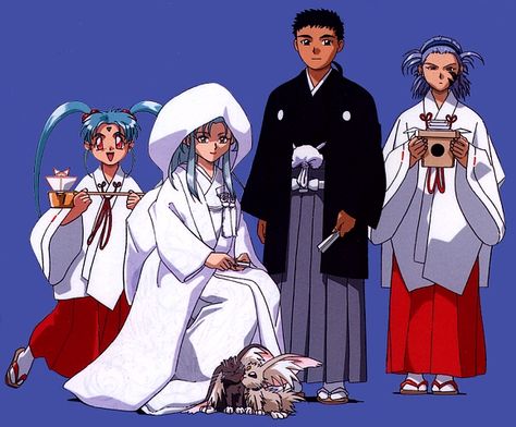 Tenchi wedding from Tenchi Universe. Sasami & Nagi are the bridesmaids lol Tenchi Universe, Japan Animation, Tenchi Muyo, Parents Wedding, Animation Artwork, Movie Memorabilia, Art Wallpaper, Tokyo, Universe