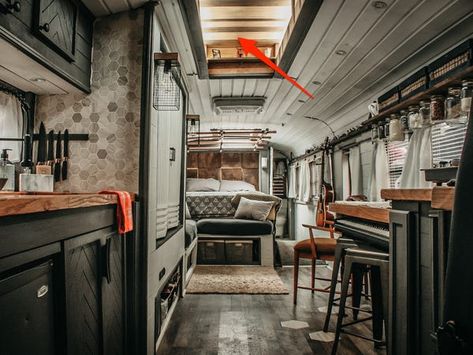 Converted School Bus, Converted Bus, Sailboat Interior, Old School Bus, Bus Interior, School Bus Conversion, Bus Life, Bus Conversion, Architecture Student