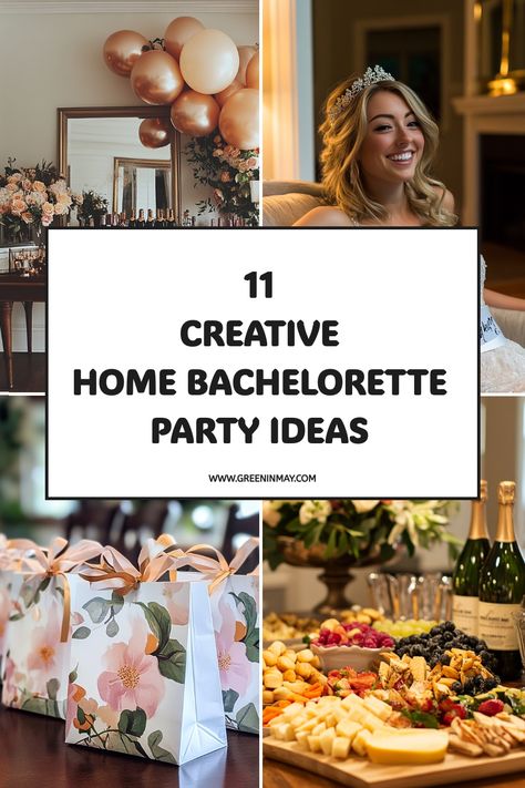 Hosting a bachelorette party at home can be a great way to save money, avoid the stress of travel. Whether the bride-to-be is looking for a low-key night in or a more lively celebration, there are plenty of home bachelorette party ideas to choose from. Craft Night Bachelorette Party, Small Intimate Bachelorette Party, Older Bachelorette Party Ideas, Bachelorette Party Ideas Clean, Bachelorette Set Up Ideas, Bachelorette Decor Ideas Diy, Small Bachelorette Party Ideas Simple, Surprise Bachelorette Party Ideas, Crafts For Bachelorette Party