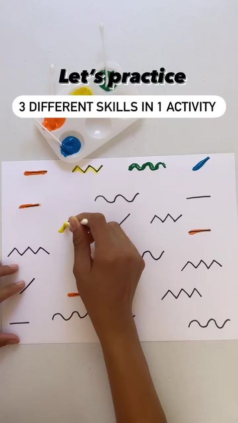 ✍️Not only is tracing with paint super simple to set up but a really playful way to practise: ✅fine motor skills ✅pre-writing & ✅coding skills needed for early literacy & maths👐 📸IG: my_busy_kid #playbasedlearning #finemotorskills #earlylearning | Special Education Resources for Kids | Special Education Resources for Kids · Original audio Prewriting Activities Preschool, Toddler Activities Daycare, Kindergarten Art Activities, Prewriting Skills, Preschool Fine Motor Activities, Fine Motor Activities For Kids, Pre Writing Activities, Montessori Toddler Activities, Preschool Activities Toddler