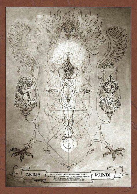 goddess Arte Occulta, Anima Mundi, Occult Symbols, Alchemy Symbols, Sacred Geometry Art, Esoteric Art, Occult Art, Geometry Art, Ancient Knowledge